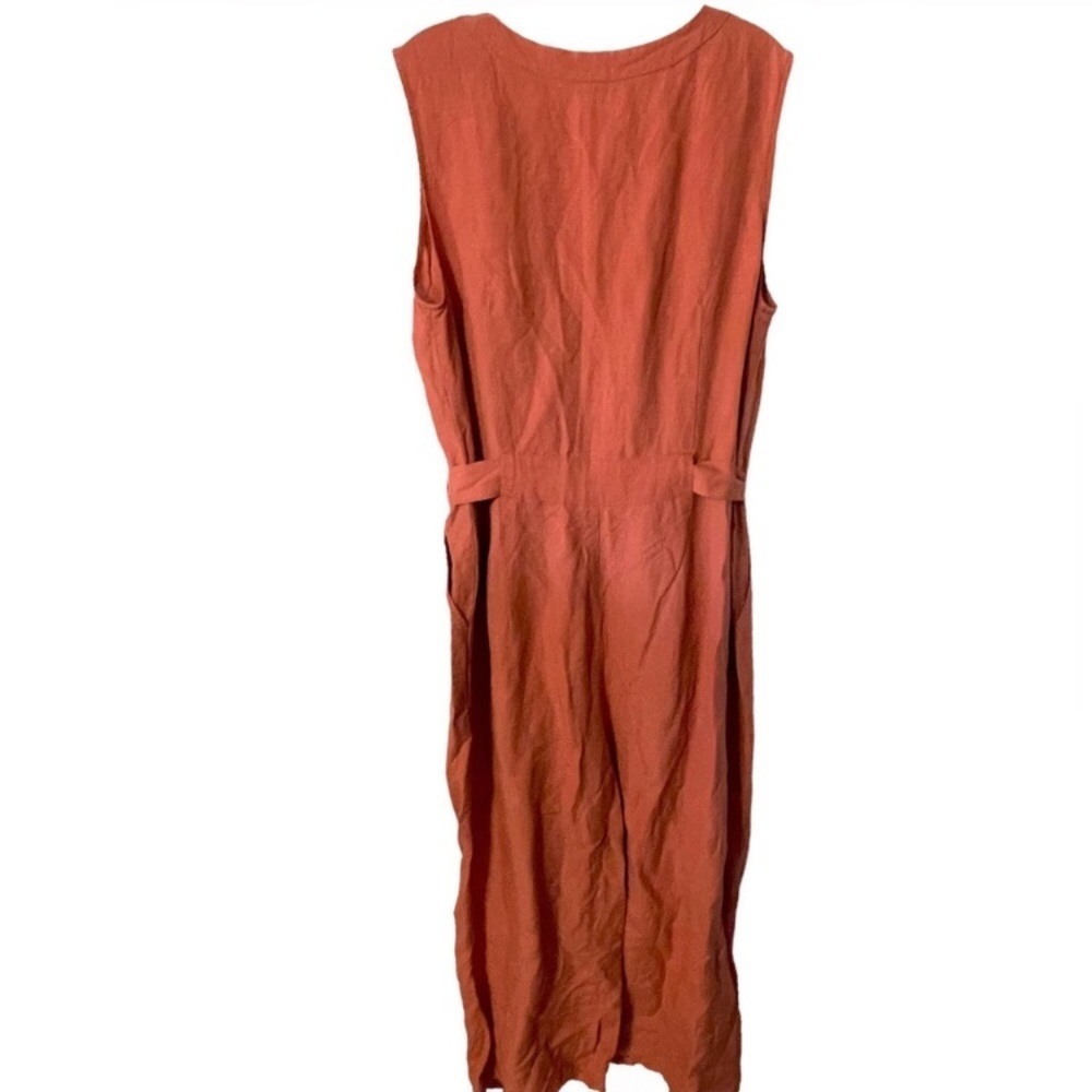 08 A New Day Rustic Red Jumpsuit Belted Chic - Picture 6 of 16